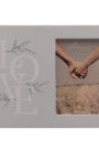 Grey Love Photo Frame