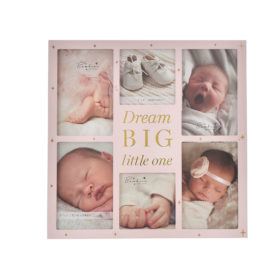 Bambino Wooden Collage Frame Pink