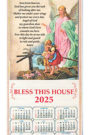 Wood Scroll Calendar Guardian Angel 2025