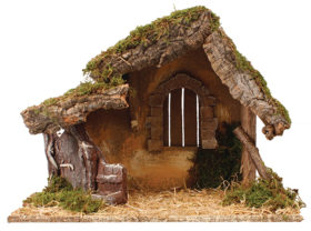 Wood Nativity Stable 89949